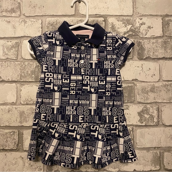 Tommy Hilfiger Spell-Out Dress Size 12 Months - Picture 1 of 8